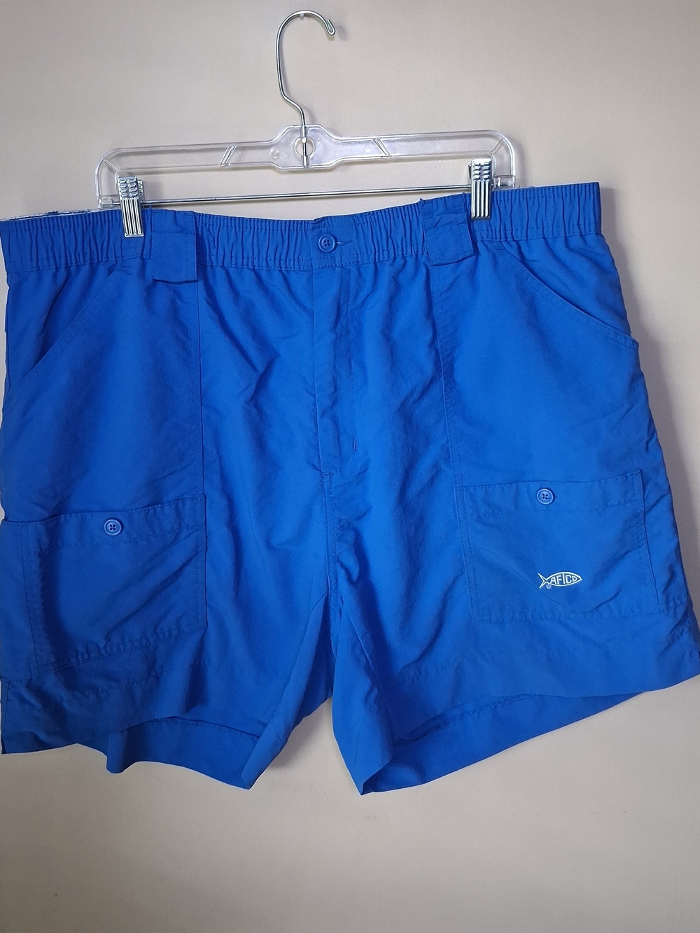 AFTCO Men’s Royal Blue Fishing Shorts; Size 44